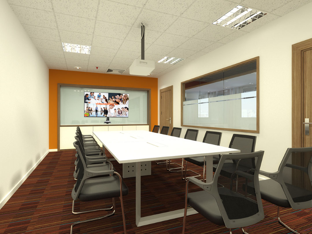 Các thiết bị trong một phòng họp trực tuyến Các thiết bị trong một phòng họp trực tuyến