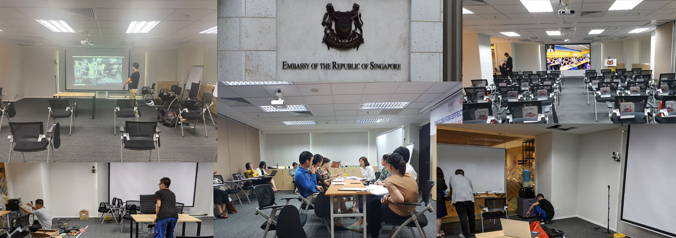 Triển khai họp trực tuyến tại Đại sứ quán Singapore